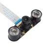 C0285 Módulo de cámara de visión nocturna + Lámpara de relleno 500W Pixel para Raspberry Pi 4B/3B+/3B