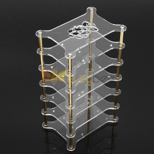 Clear Acrylic 6 Layer Cluster Case Shelf Stack For Raspberry Pi 4/3/2 B and B+