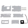 Durchsichtige Acrylgehäuse-Gehäusebox mit Lüfter-Kit für Raspberry Pi 4 Model B