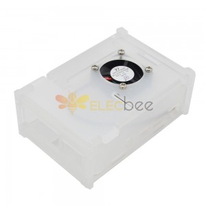 라즈베리 파이 4 모델 B용 냉각 팬 키트가 있는 투명 아크릴 케이스 인클로저 상자