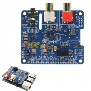 Tarjeta de sonido Hifi DAC II, reproductor de música DSD/APE/FLAC/WAV de 384 kHz/32 bits, placa de expansión de Audio ES9018K2M para Raspberry Pi 3B +/3B/2B