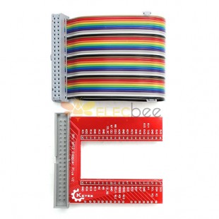 GPIO U-shaped Adapter V2 Breadboard Expansion Board 40P Cable Kit For Raspberry Pi 3 B+