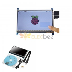 Pantalla LCD IPS capacitiva de 7 pulgadas 1024 x 600 HD compatible con Raspberry pi / Banana Pi