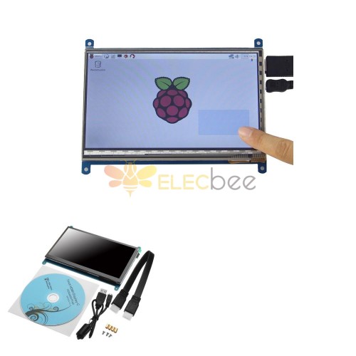 شاشة 7 بوصة 1024 × 600 عالية الدقة IPS LCD تدعم Raspberry pi / Banana Pi