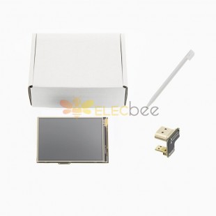 HDMI Pantalla táctil de 3,5 pulgadas 60FPS 1920x1080 Pantalla LCD con adaptador para Raspberry Pi 4B/3B+ B