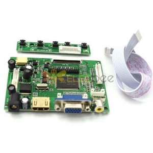 Controlador de pantalla LCD HDMI VGA 2AV LVDS ACC TTL, Kit de placa de 50 pines, resolución de 800x480 para Raspberry Pi