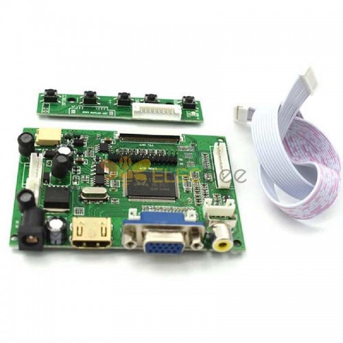 HDMI VGA 2AV LVDS ACC TTL LCD Display Controller 50pins Board Kit 800x480 Auflösung für Raspberry Pi