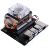 ICE Tower Cooling Fan For Jetson Nano Horizontal LED Color Fan Radiator with PWM Speed Color Led