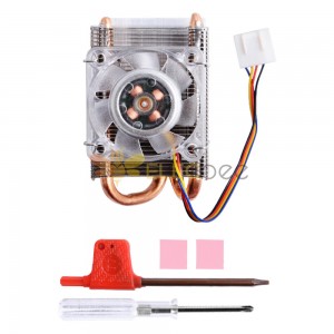 ICE Tower Cooling Fan For Jetson Nano Horizontal LED Color Fan Radiator with PWM Speed Color Led