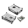 WX-4B506 6 Layers Acrylic Protective Case Plastic Shell for Raspberry Pi 4B