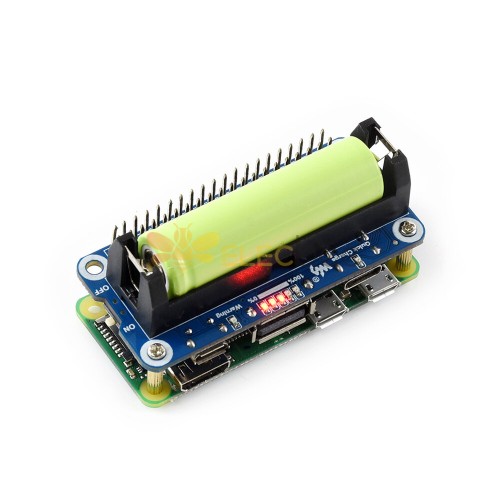 Плата расширения литиевой батареи для Raspberry Pi 5V, регулируемый выход, двунаправленная быстрая зарядка