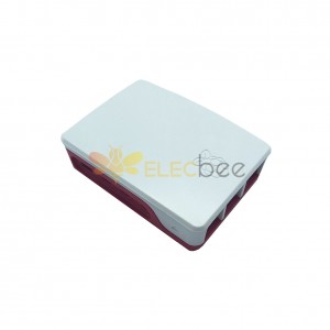 Custodia protettiva ufficiale Classica scatola di plastica rossa e bianca per Raspberry Pi 4B