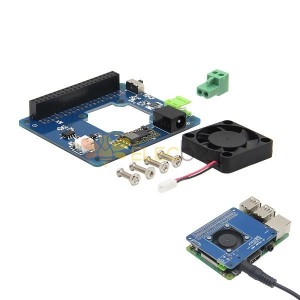RaspberryPi用のプログラム可能なスマート温度制御ファンと電力拡張ボード