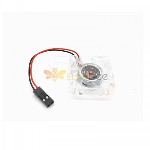 RGB 5V Cooling Fan 30*30*7mm with Transparent Protective Case for Raspberry Pi 4 Model B