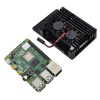 Raspberry Pi 4B 2G RAM DIY Kit مع الأسود / الشظية / الذهب الألومنيوم سبائك الألومنيوم حالة وقائية ومروحة تبريد مزدوجة