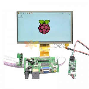 مجموعة وحدة شاشة لمس Raspberry Pi 7 inch HD 1024 * 600