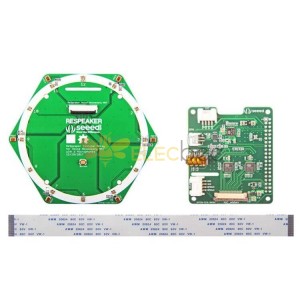 6-Mic Array AI Voice Sextuple microphone Round Expansion Board for Raspberry Pi 4B
