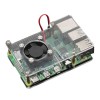 Transparenter 2-Schicht-Acrylgehäuse-Stützlüfter für Raspberry Pi 4B 3D-Drucker
