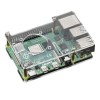 Transparenter 2-Schicht-Acrylgehäuse-Stützlüfter für Raspberry Pi 4B 3D-Drucker