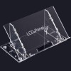Support transparent de logement d\'écran d\'affichage à cristaux liquides de 7 pouces pour l\'écran de Raspberry Pi 7 pouces
