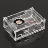 Caja de carcasa de acrílico transparente con ventilador para Raspberry Pi 3B/2B/B+