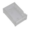 Transparentes DIY-Acrylgehäuse mit Schraube und schwarzem, dünnem Kupfer-Aluminium-Kühlkörper für 3,5-Zoll-TFT-Bildschirm Raspberry Pi 4B