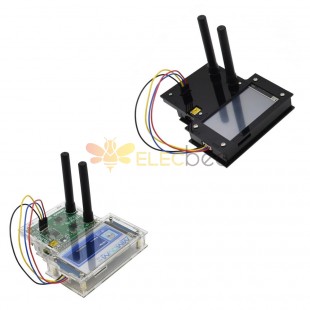 USB Duplex MMDVM Hotspot+Raspberry Pi zero+2pcs Antenna+3.2 LCD+Protetive Case+8G TFT Card Transparent