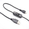 Cable de alimentación USB con botón de encendido/apagado para Raspberry Pi Banana Pi