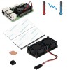 Ultimate Dual Cooling Fan + Aluminum Heatsink + Copper Heatsink + Thermal Tape Kit For Raspberry Pi 3B+ /3B/2B/B+
