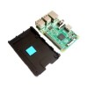 Boîtier CNC en alliage d\'aluminium ultra-mince Support de boîte portable câble ruban GPIO pour Raspberry Pi 3 modèle B