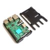 Custodia portatile in lega di alluminio ultrasottile Supporto per scatola portatile GPIO Cavo a nastro per Raspberry Pi 3 Modello B
