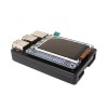 超薄铝合金 CNC 机箱便携盒支持树莓派 3 型号 B 的 GPIO 带状电缆