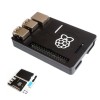Ultra-ince Alüminyum Alaşımlı CNC Kasa Taşınabilir Kutu Desteği Raspberry Pi 3 Model B için GPIO Şerit Kablo