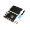 Boîtier CNC en alliage d\'aluminium ultra-mince Support de boîte portable câble ruban GPIO pour Raspberry Pi 3 modèle B