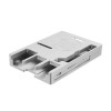 Ultradünnes CNC-Gehäuse aus Aluminiumlegierung, tragbare Box, unterstützt GPIO-Flachbandkabel für Raspberry Pi 3, Modell B+ (Plus) Silver