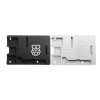 Estuche CNC de aleación de aluminio ultrafino Soporte de caja portátil Cable de cinta GPIO para Raspberry Pi 3 Modelo B + (Plus) Silver