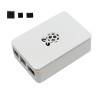 更新的黑色/白色/透明 ABS 外壳 V4 外壳盒，带散热器，适用于 Raspberry Pi 4B Transparent