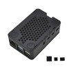 更新的黑色/白色/透明 ABS 外壳 V4 外壳盒，带散热器，适用于 Raspberry Pi 4B