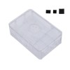 Aktualisiertes schwarz/weiß/transparentes ABS-Gehäuse V4-Gehäuse mit Kühlkörper für Raspberry Pi 4B Weiß