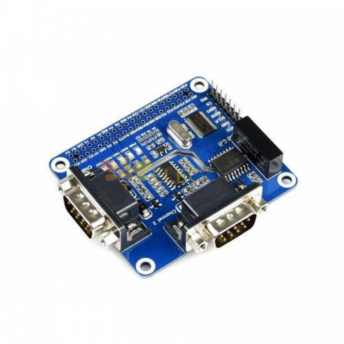 2-Channel Isolated RS232 Expansion HAT SC16IS752+SP3232 for Raspberry Pi