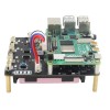 X750 Shield 18650 UPS HAT y placa de expansión de administración de energía segura para Raspberry Pi 4 Modelo B/3B+/3B/2B