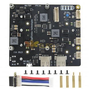 Raspberry Pi 4 Model B/3B+/3B/2B için X750 Shield 18650 UPS HAT ve Güvenli Güç Yönetimi Genişletme Kartı