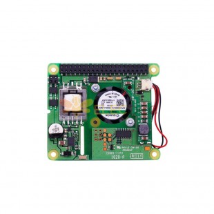 Ethernet POE Power Supply Module Board POE HAT Extension Board with Cooling Fan for Raspberry Pi 4B/3B+