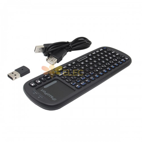 Mini teclado inalámbrico de 81 teclas de 2,4G para Pcduino Raspberry Pi