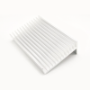 L-förmiger Kühlkörper aus Aluminiumlegierung, 101,5 x 49 x 100 mm, für Raspberry Pi-Projekte Weiß