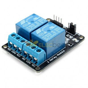 10Pcs DC5V 2 Way 2CH Channel Relay Module With Optocoupler Protection