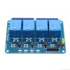 10 pz 5 V 4 Canali Modulo Relè Per PIC ARM DSP AVR MSP430 Blu Geekcreit per Arduino