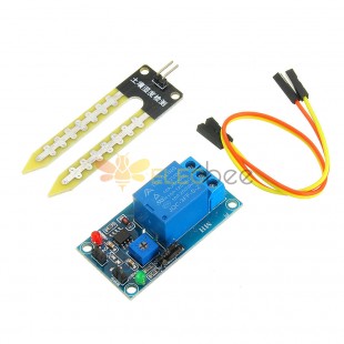 10pcs DC 12V Relay Controller Soil Moisture Humidity Sensor Module Automatically Watering