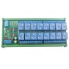 12V 16 Channel DIN Rail RS485 Relay Modbus RTU Protocol Remote Control PLC Expansion Board