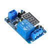 12V DC Infrared Remote Control Full-function Precision Delay Cycle Timing Relay Module with LED Digital Display